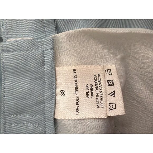 Haggar Men’s Lightweight Blue Pleated Front Shorts Size 38 - Picture 6 of 9